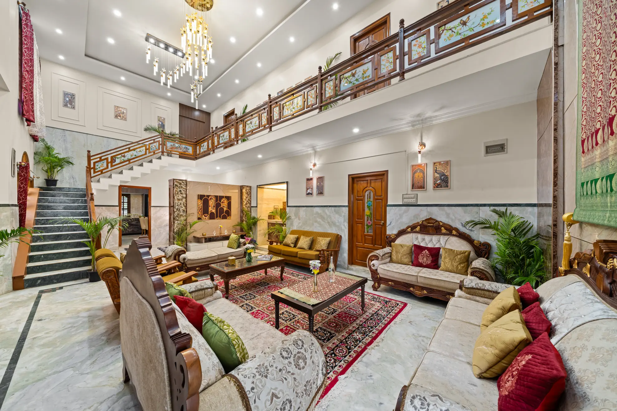 Living Area 1 at Lucent Luxe, Bengaluru