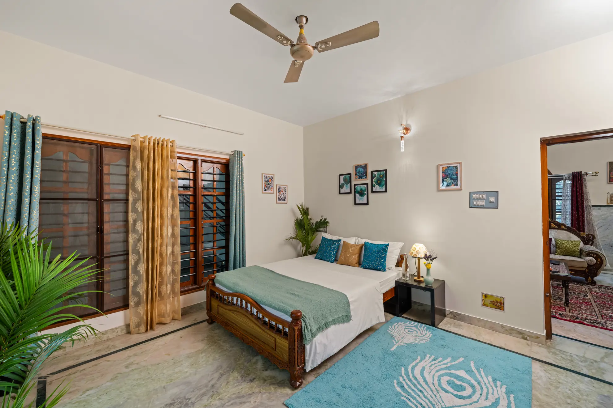 First Bedroom 1 at Lucent Luxe, Bengaluru