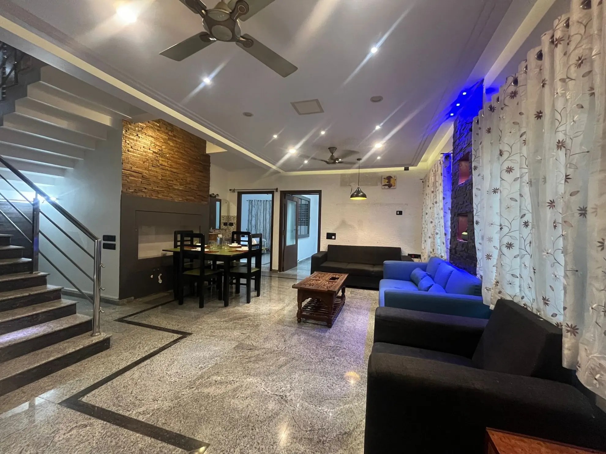 Living Area 3 at Serene Springs, Bengaluru