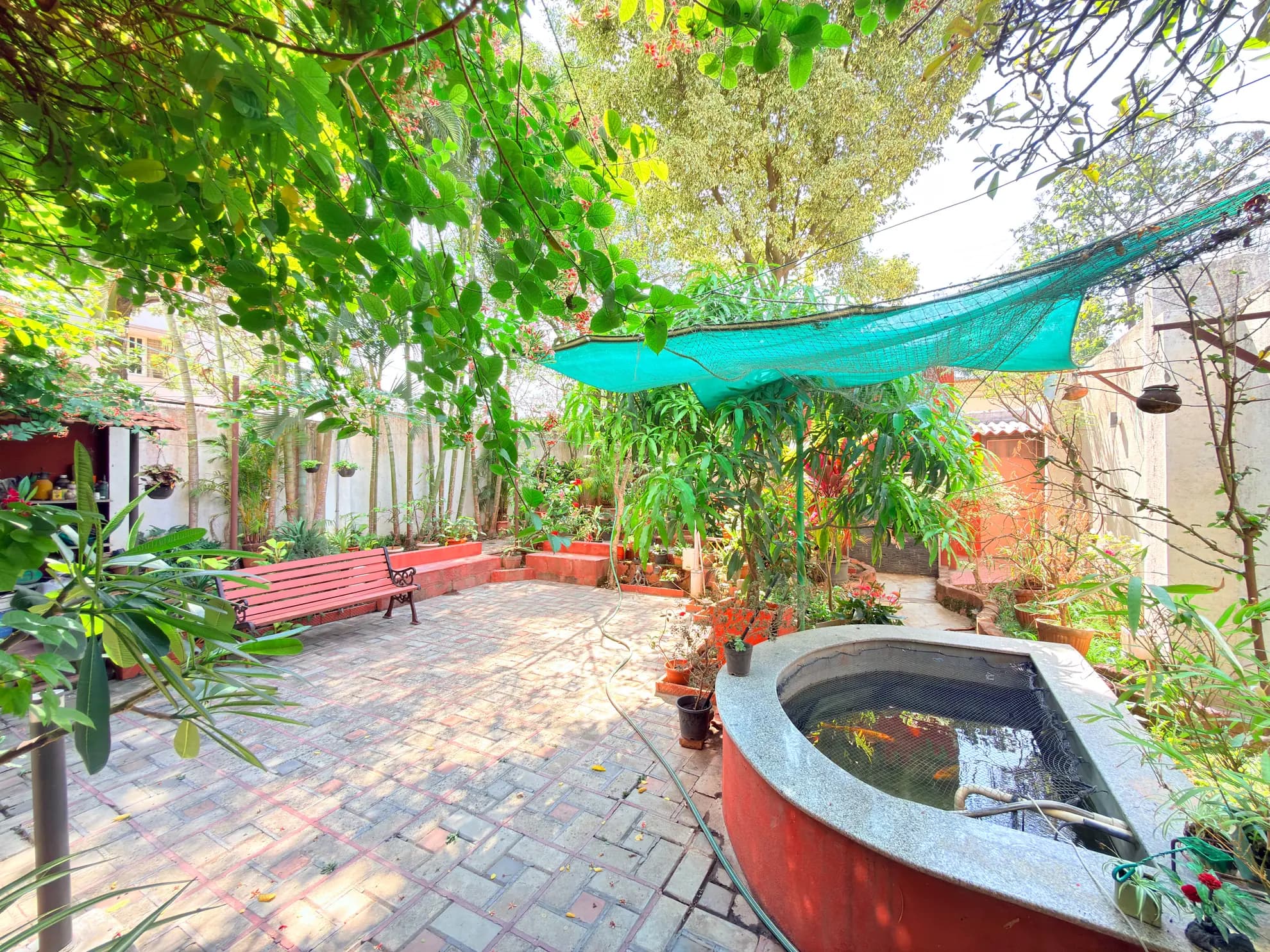 Garden at Serene Springs, Bengaluru