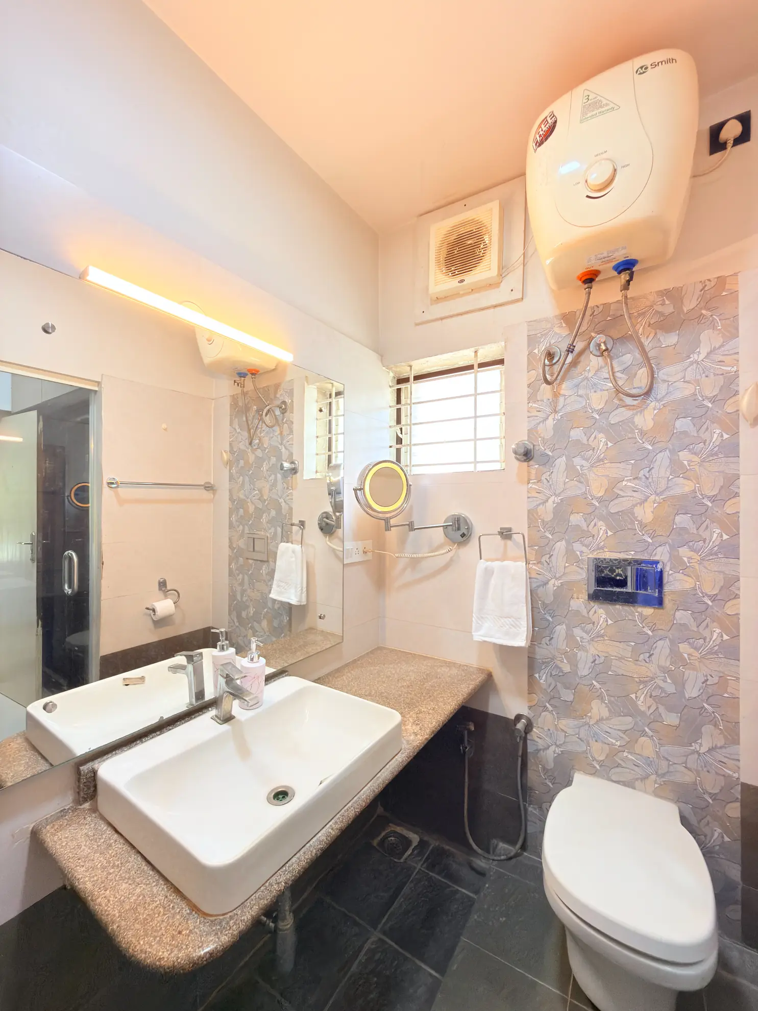 First Bedroom 9 at Serene Springs, Bengaluru