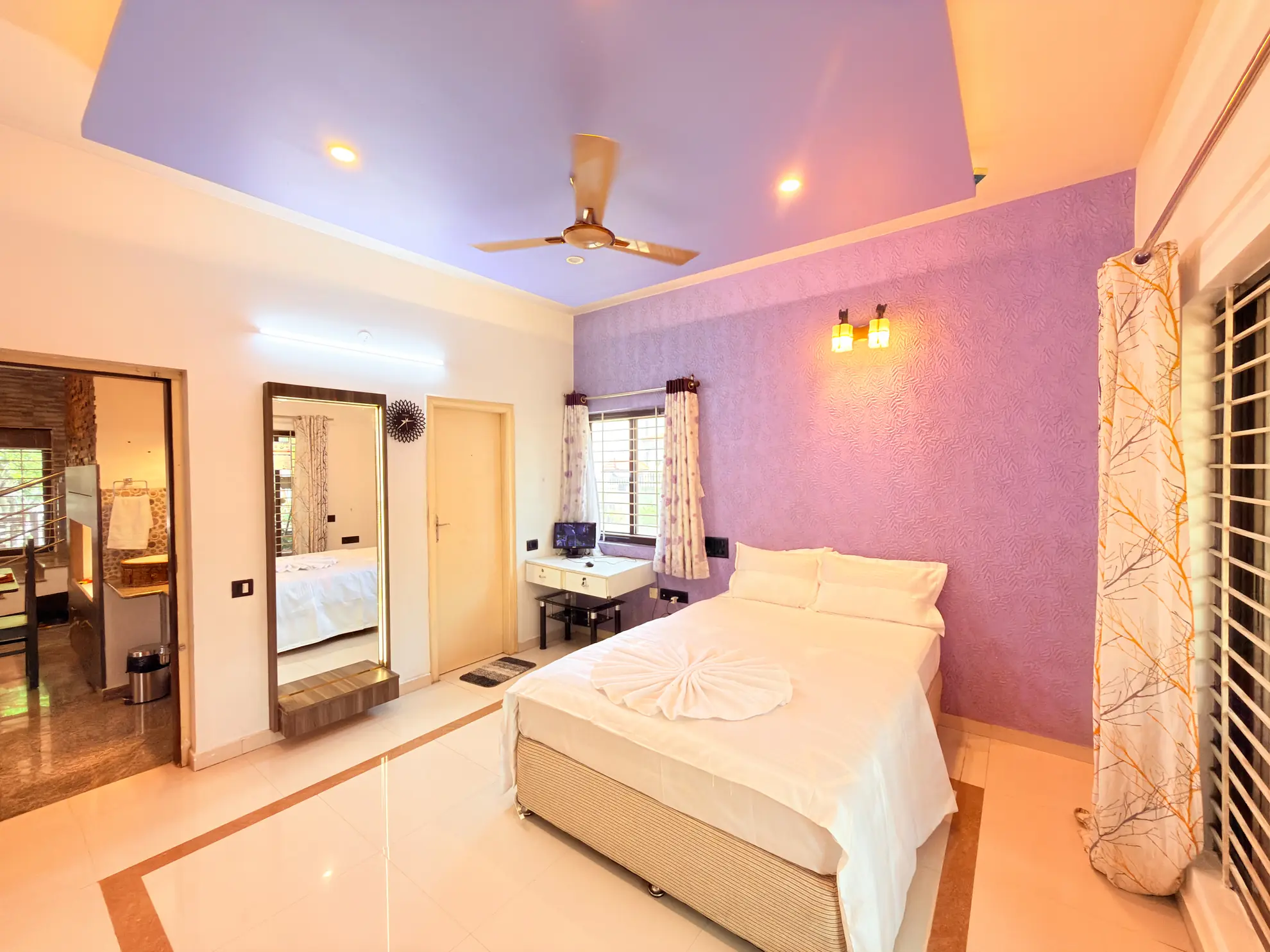 First Bedroom 3 at Serene Springs, Bengaluru