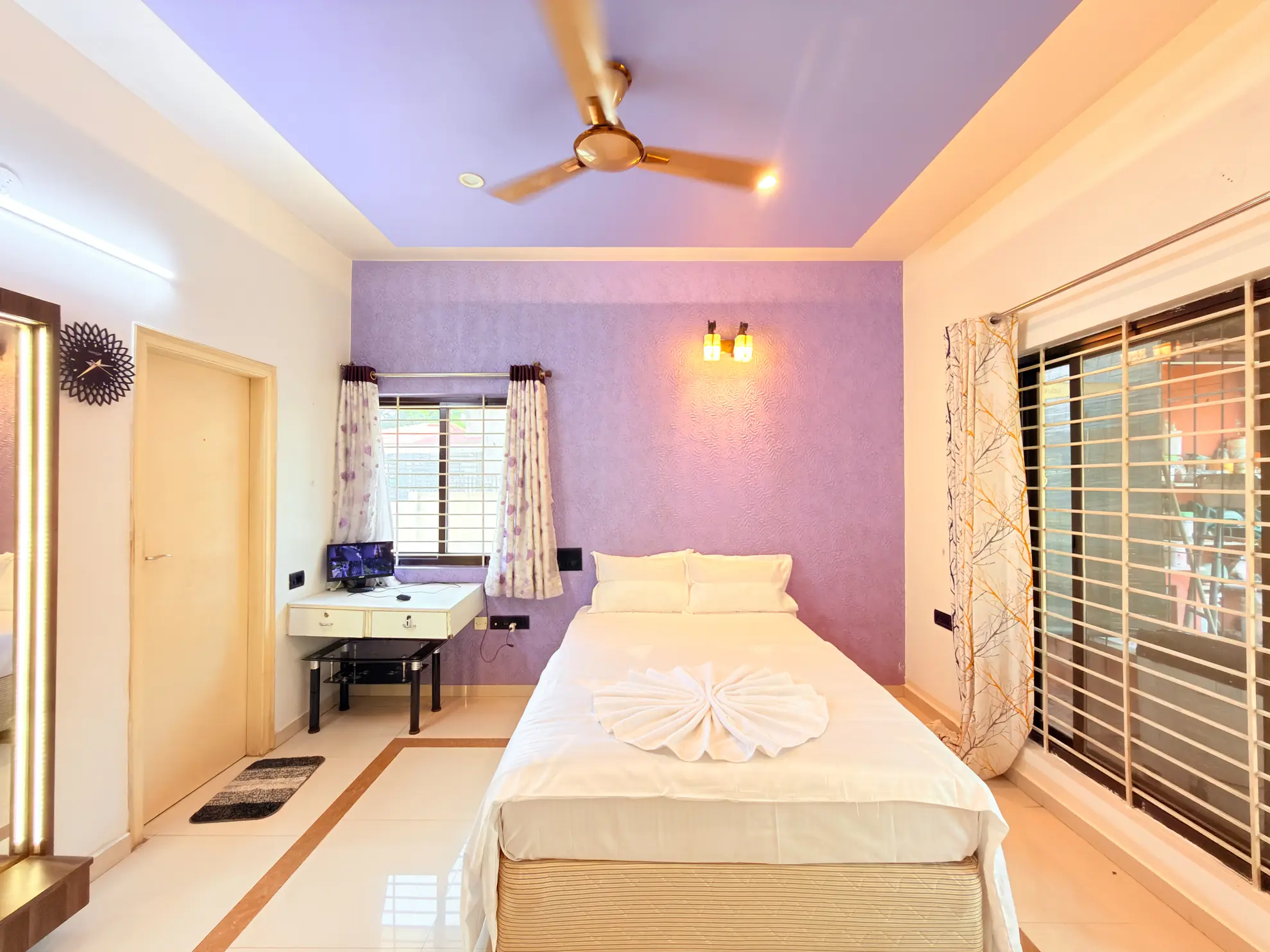 First Bedroom 2 at Serene Springs, Bengaluru