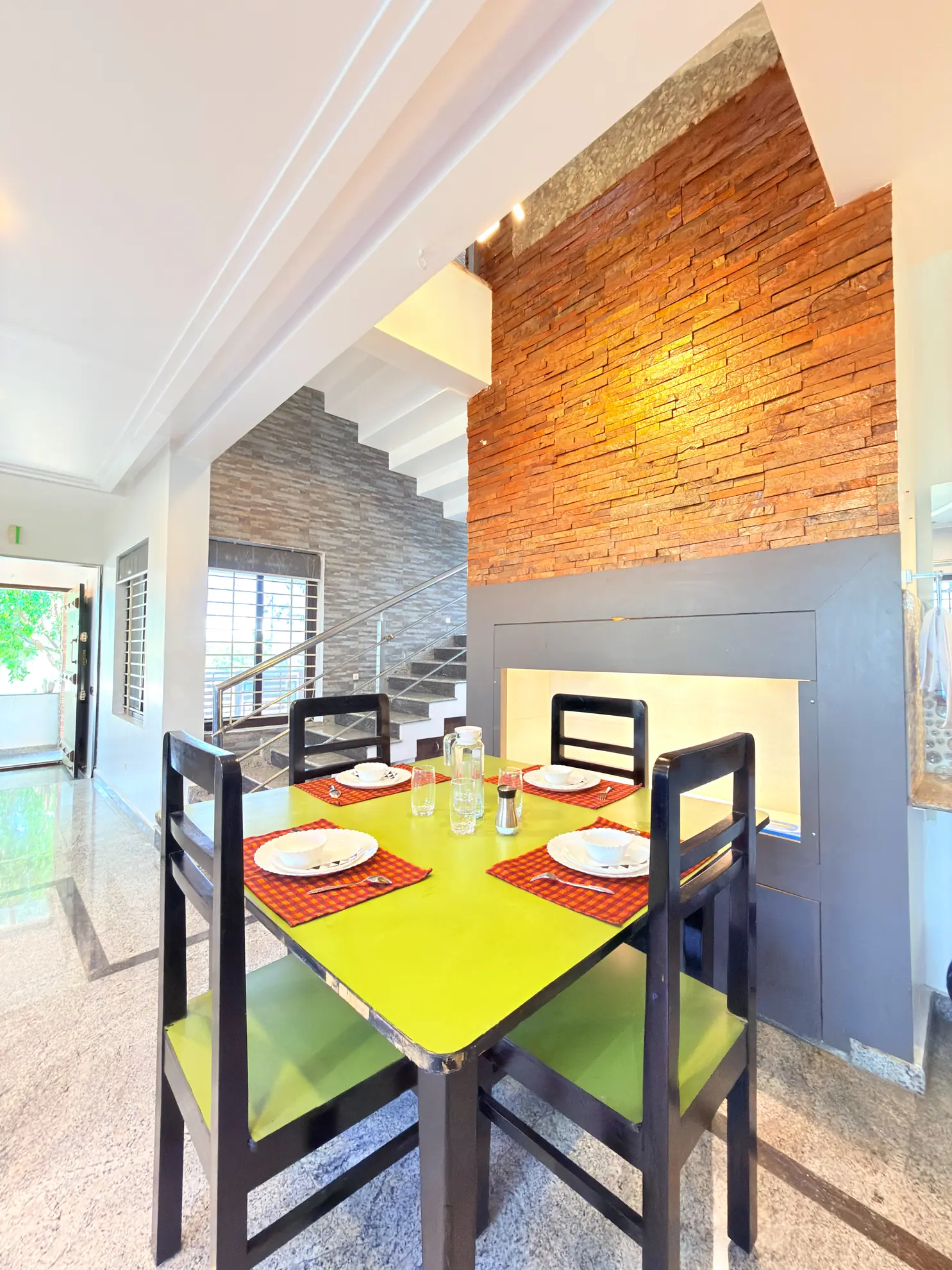 Dining Area 1 at Serene Springs, Bengaluru