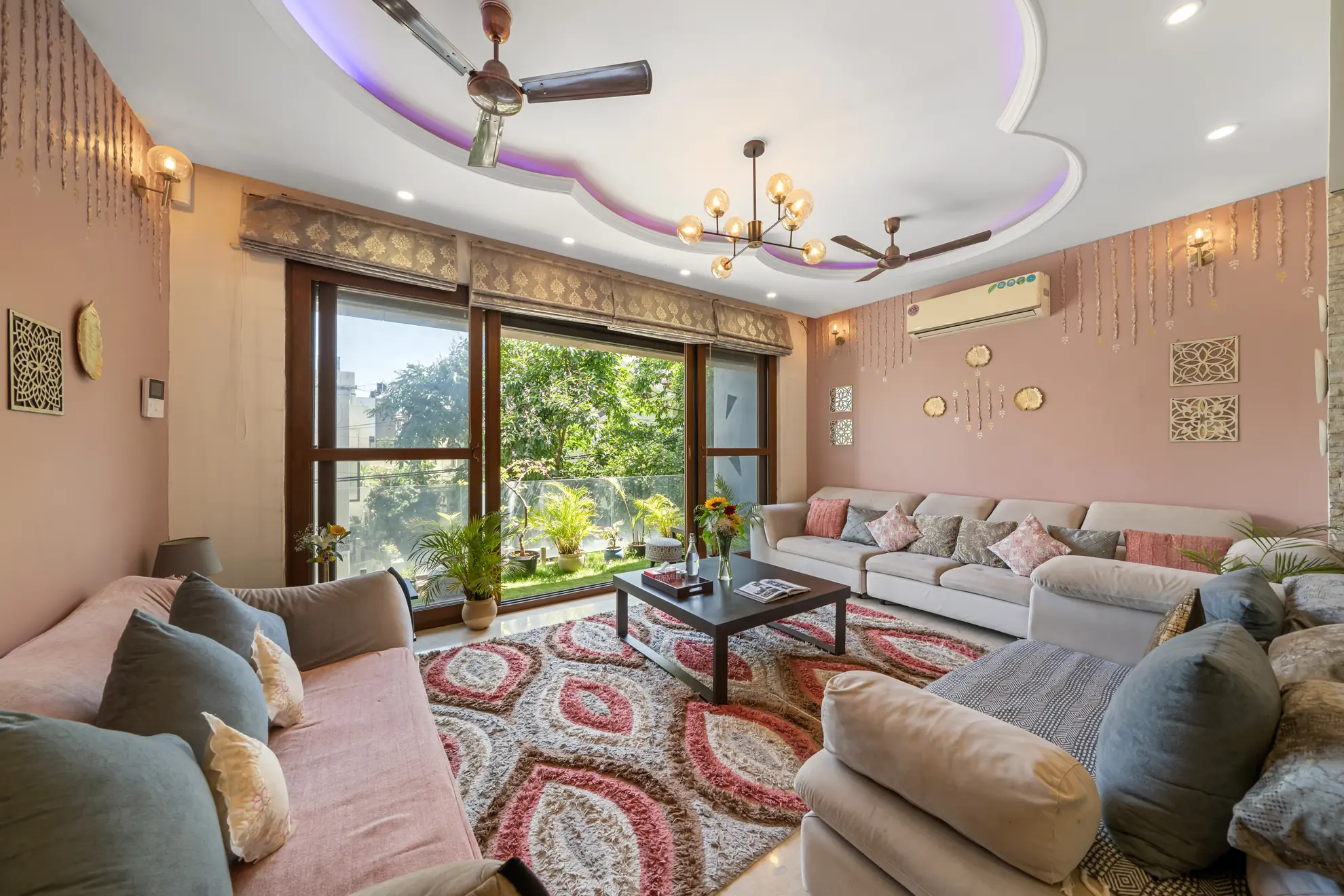 Living Area 1 at Modern Mirage, Bengaluru