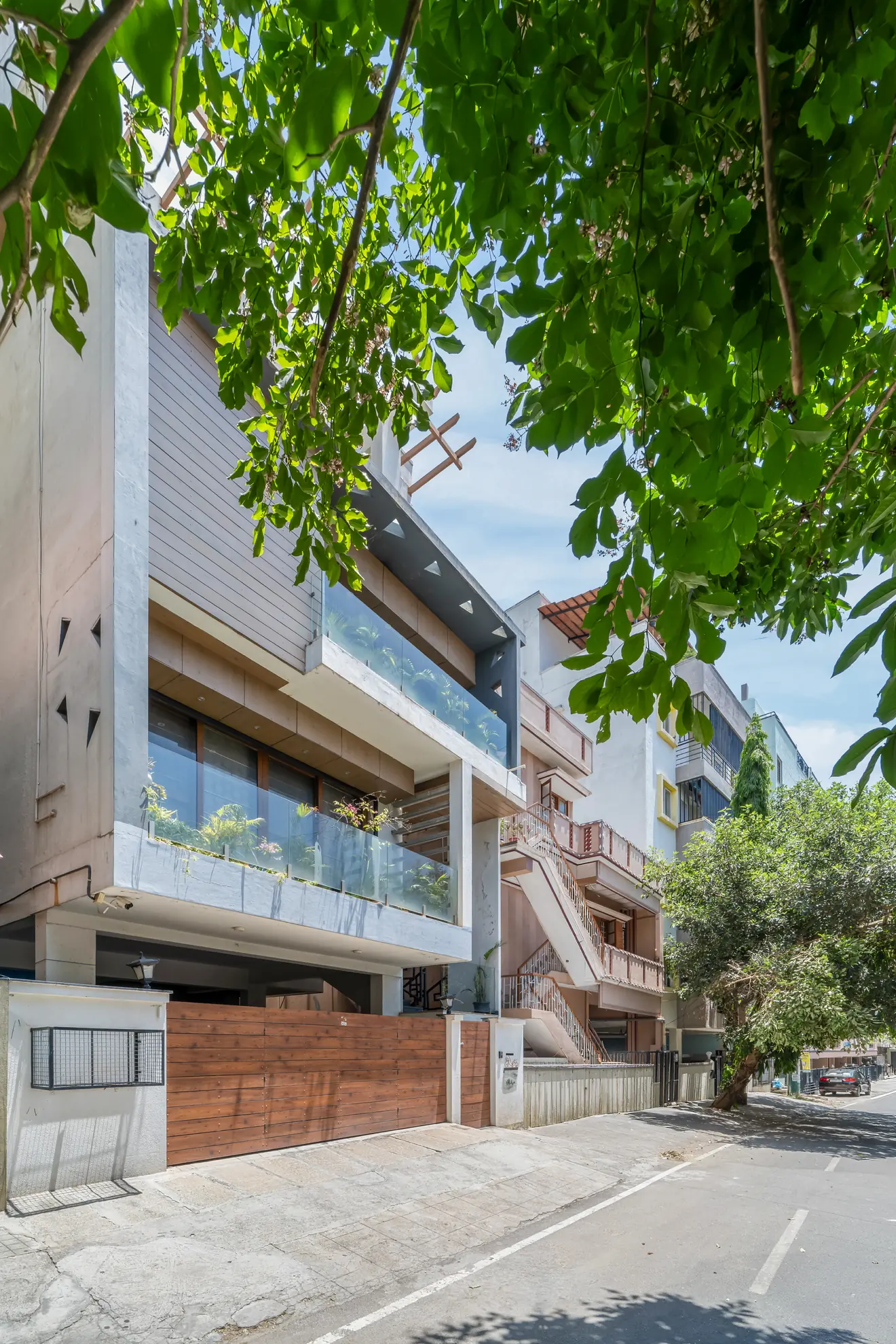 Entrance and Parking 2 at Modern Mirage, Bengaluru