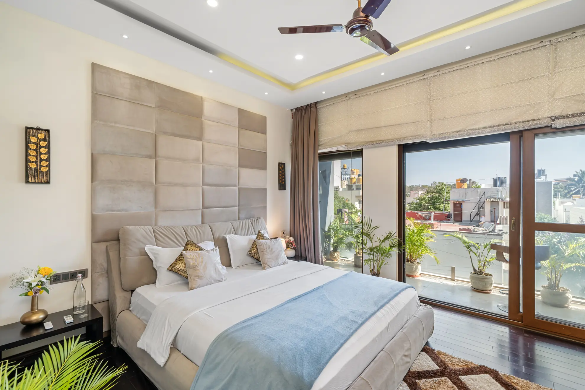 First Bedroom at Modern Mirage, Bengaluru