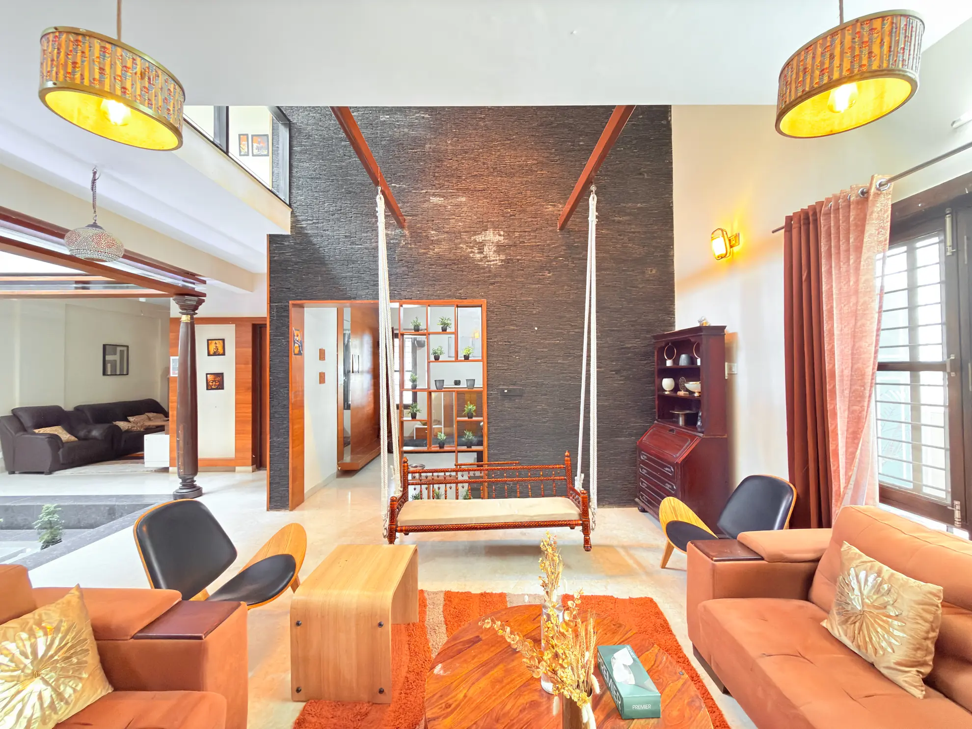 Living Area 10 at Lagoon Luxe, Bengaluru