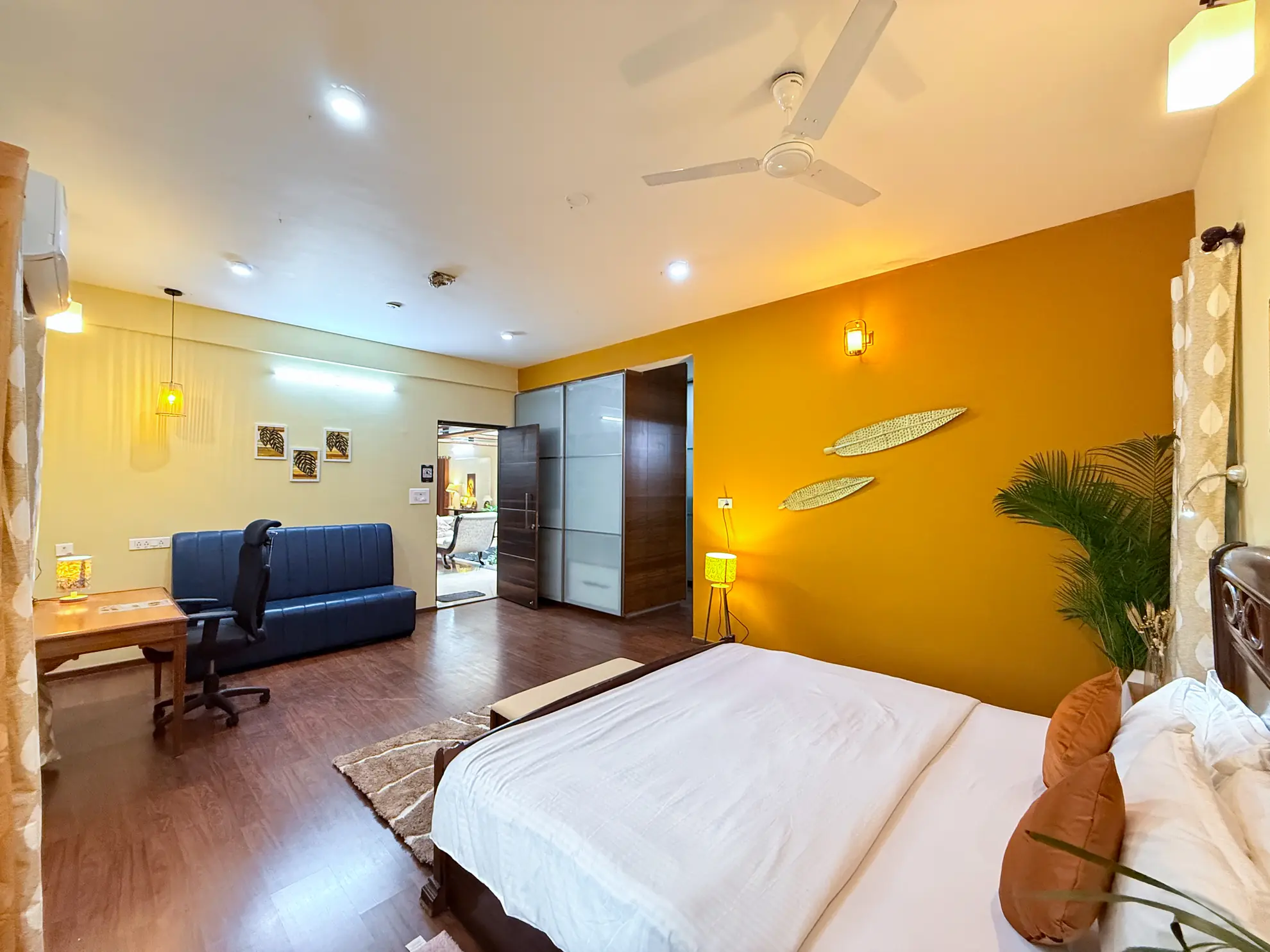 First Bedroom 5 at Lagoon Luxe, Bengaluru