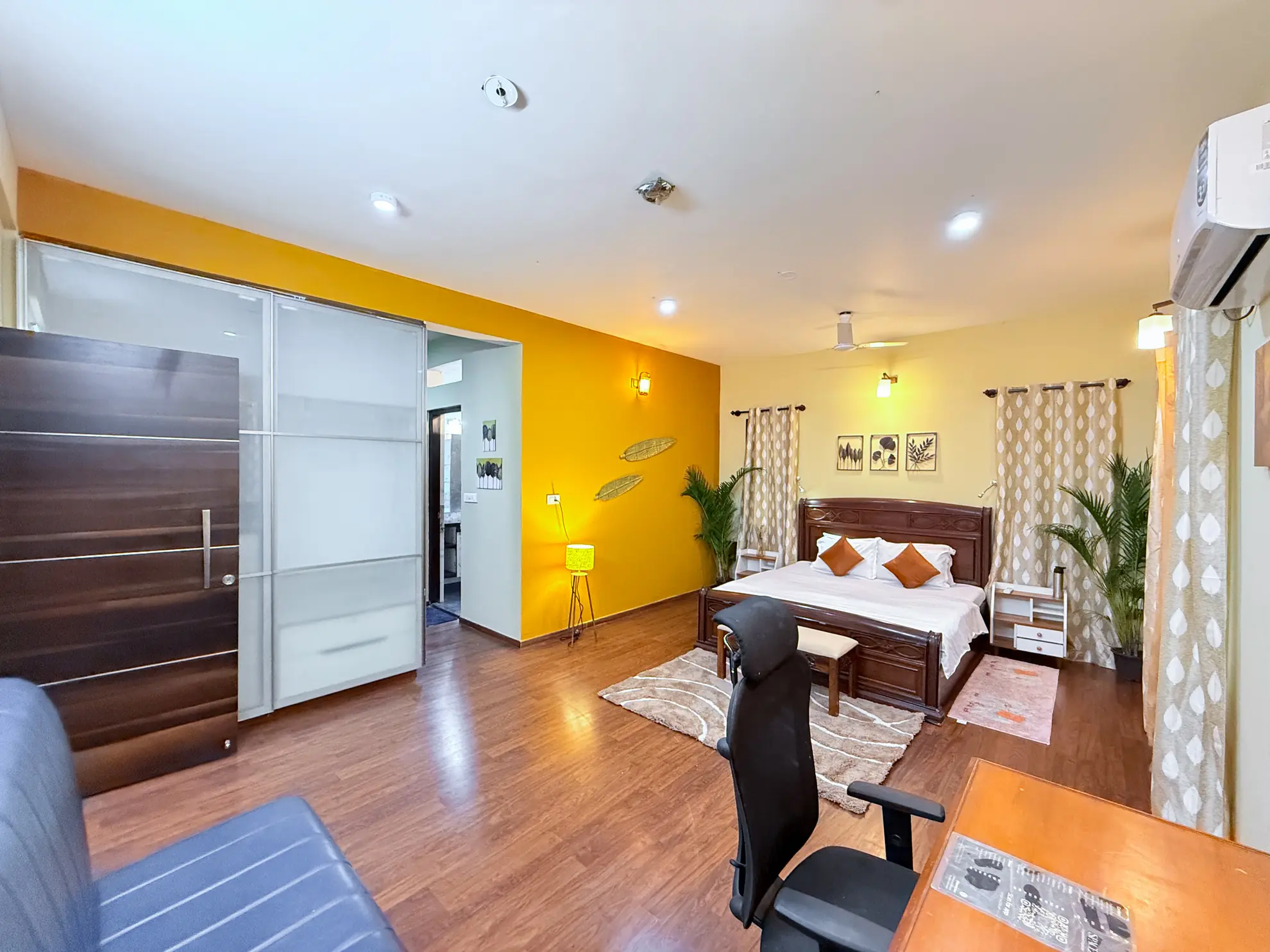 First Bedroom 3 at Lagoon Luxe, Bengaluru