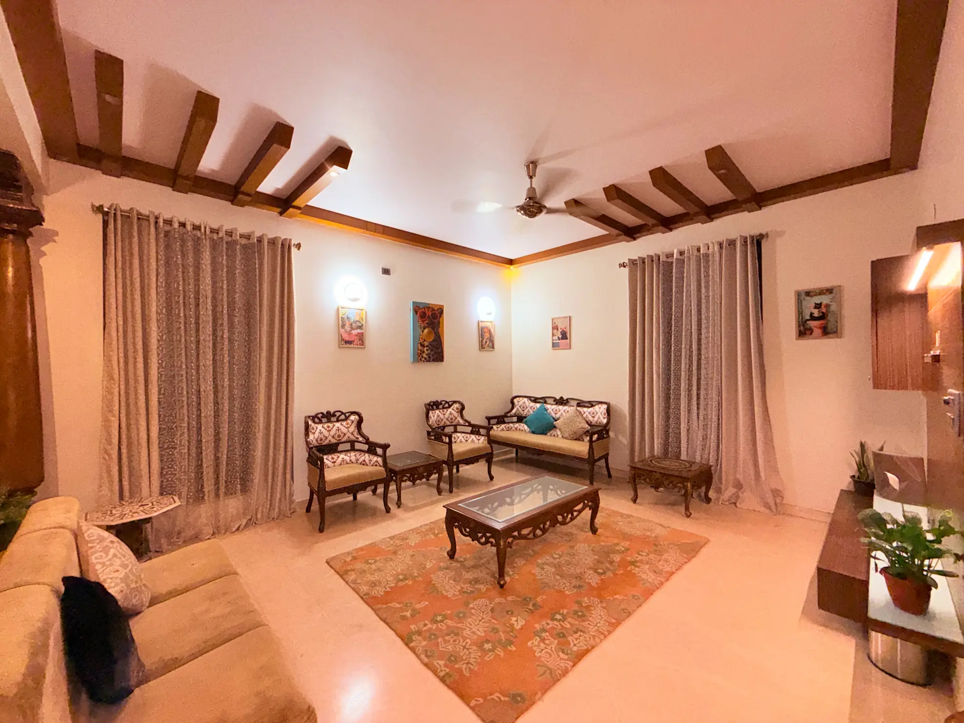 Living Area at Terra Nest, Bengaluru