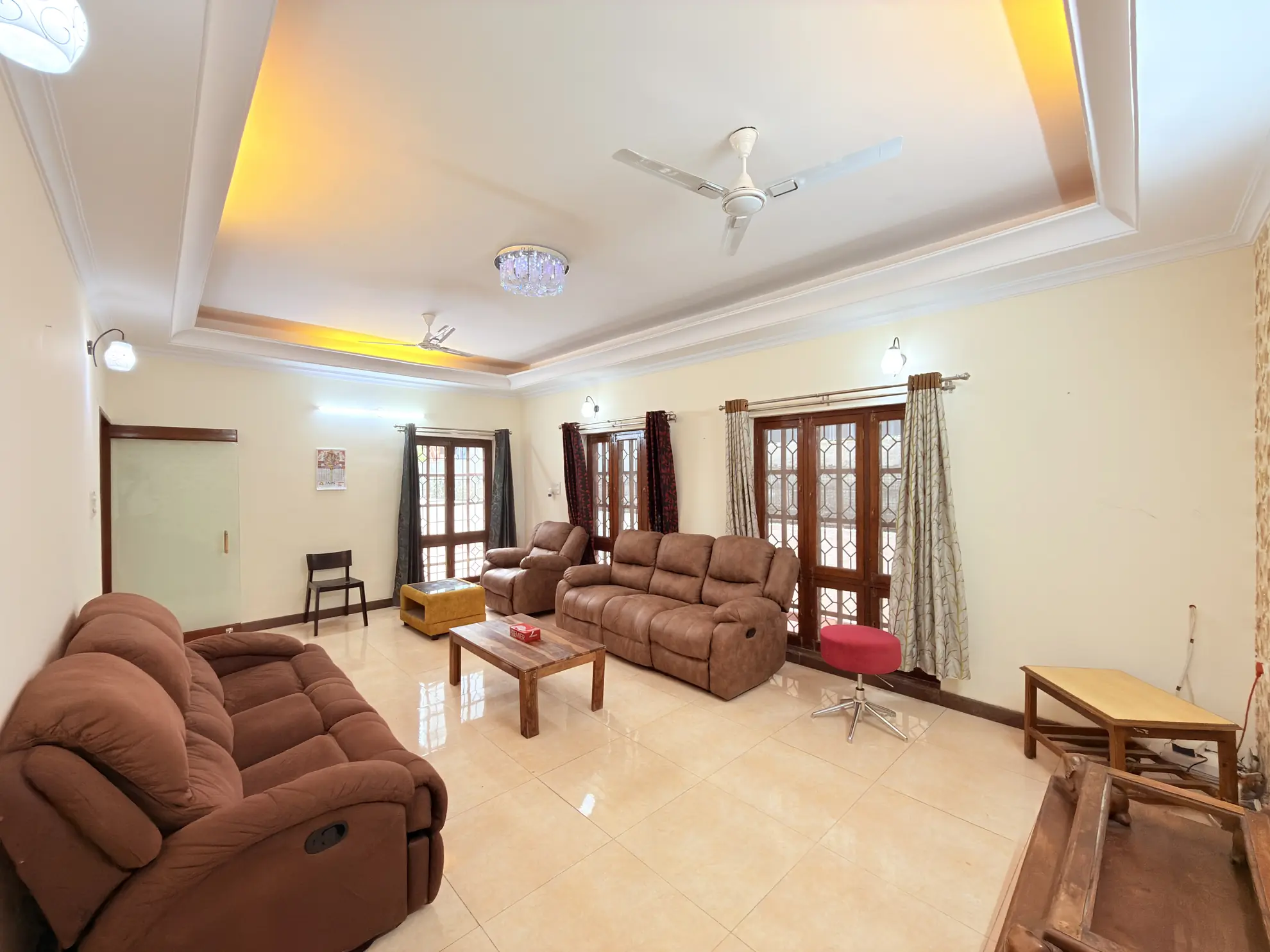Living Area at Sunny Brooks, Bengaluru