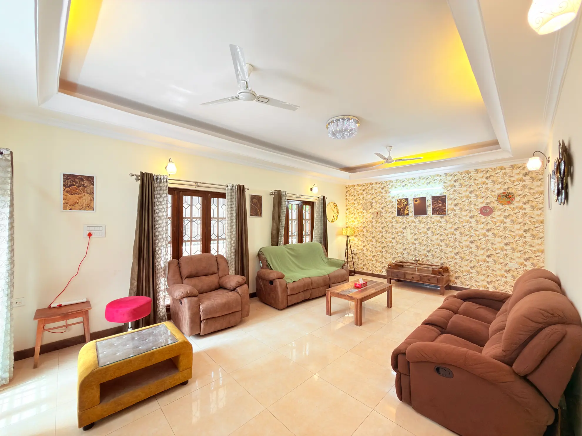 Living Area at Sunny Brooks, Bengaluru