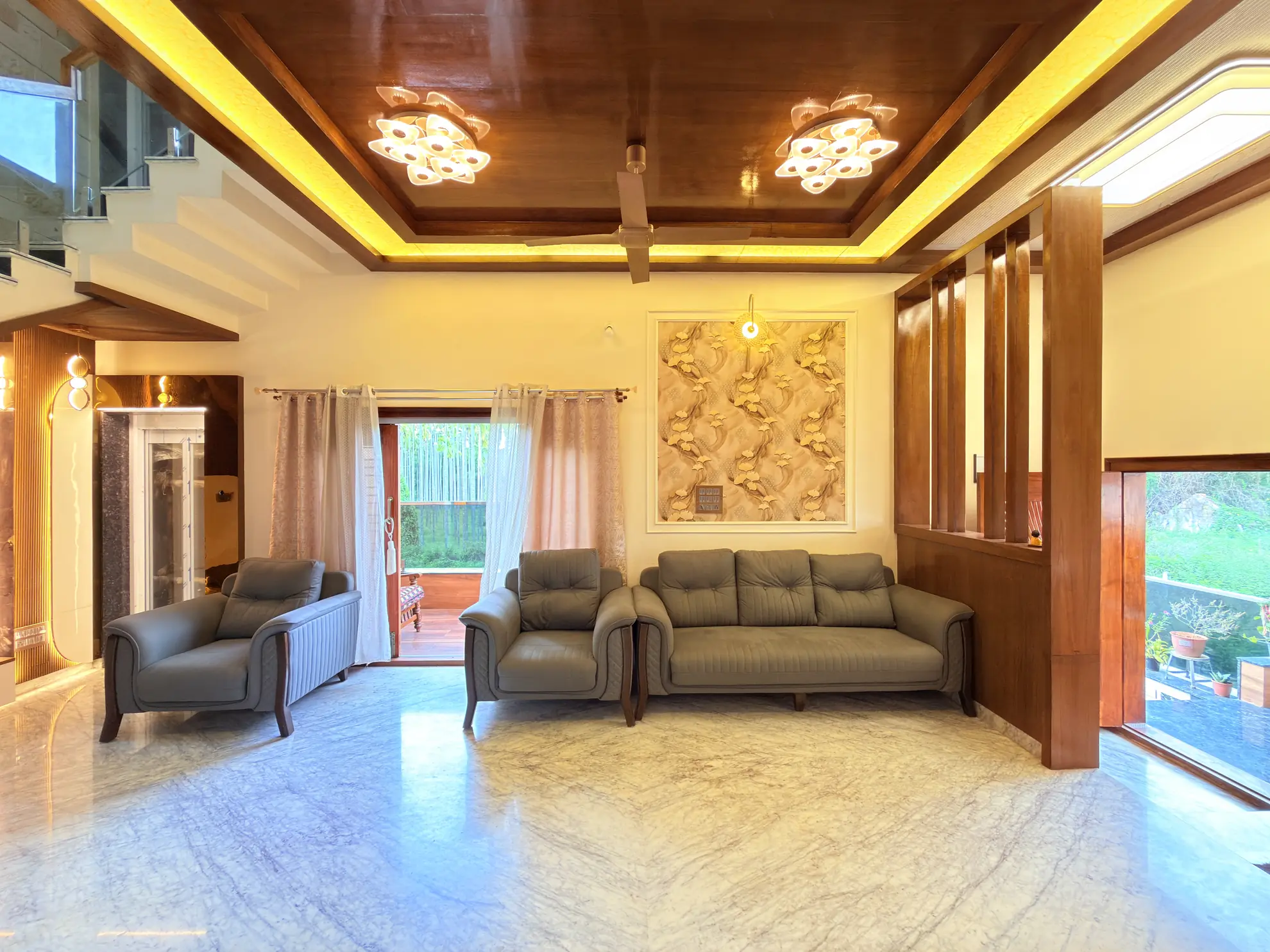 Living Area 4 at Palm Breeze, Bengaluru