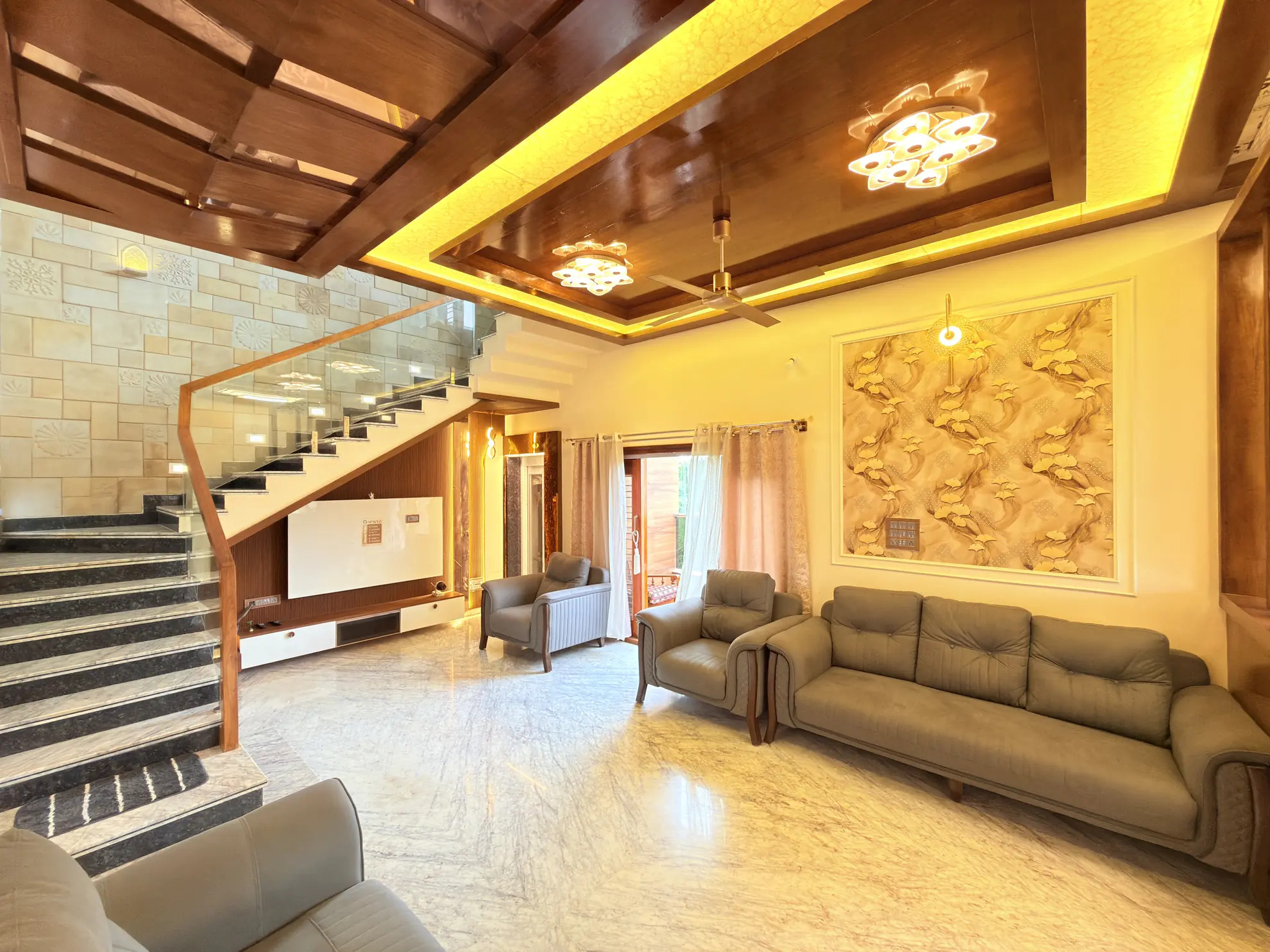Living Area 3 at Palm Breeze, Bengaluru