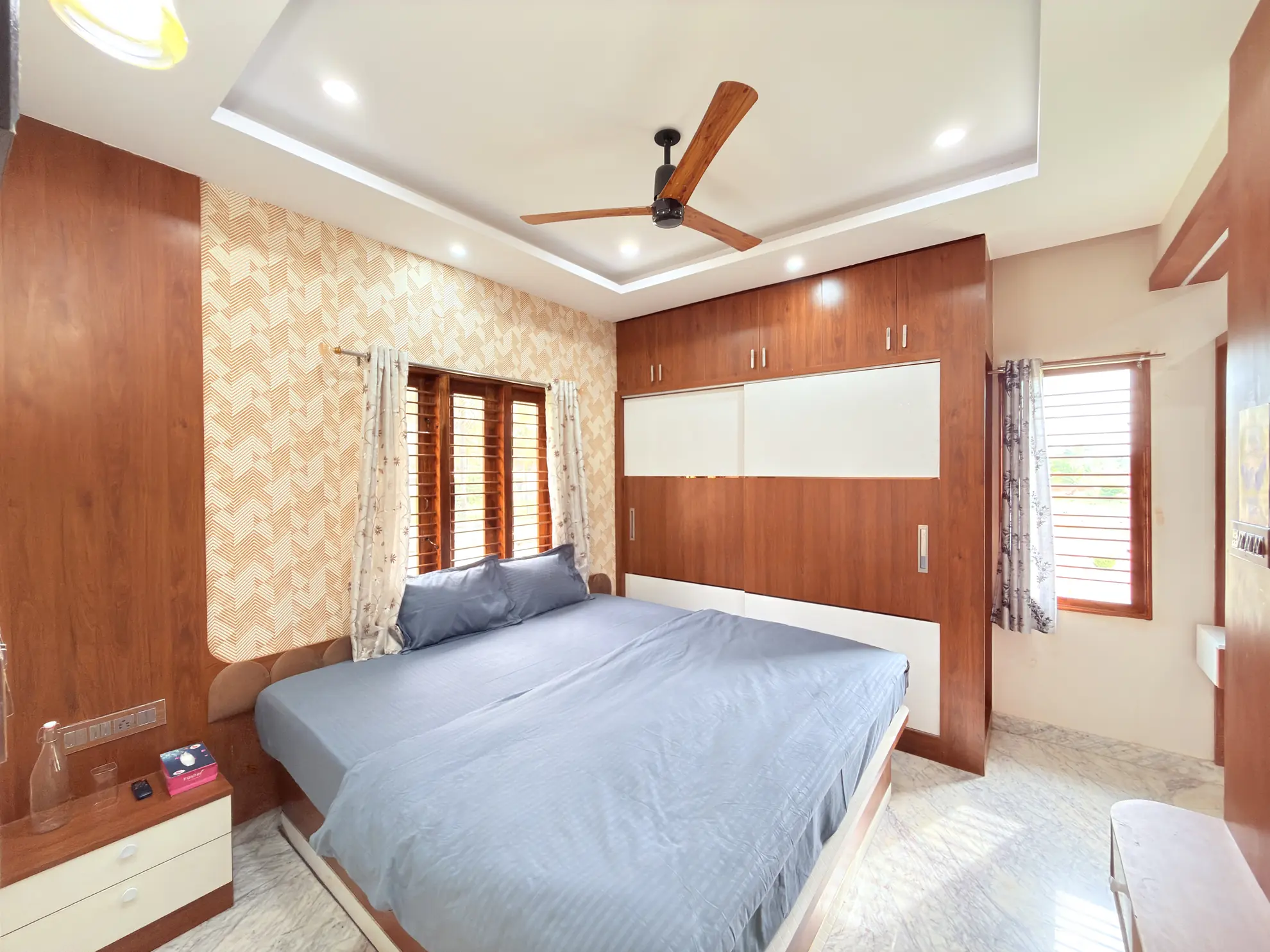 First Bedroom at Palm Breeze, Bengaluru