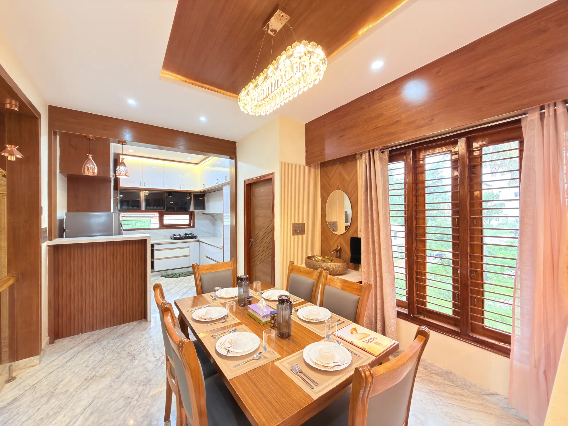 Dining Area 2 at Palm Breeze, Bengaluru