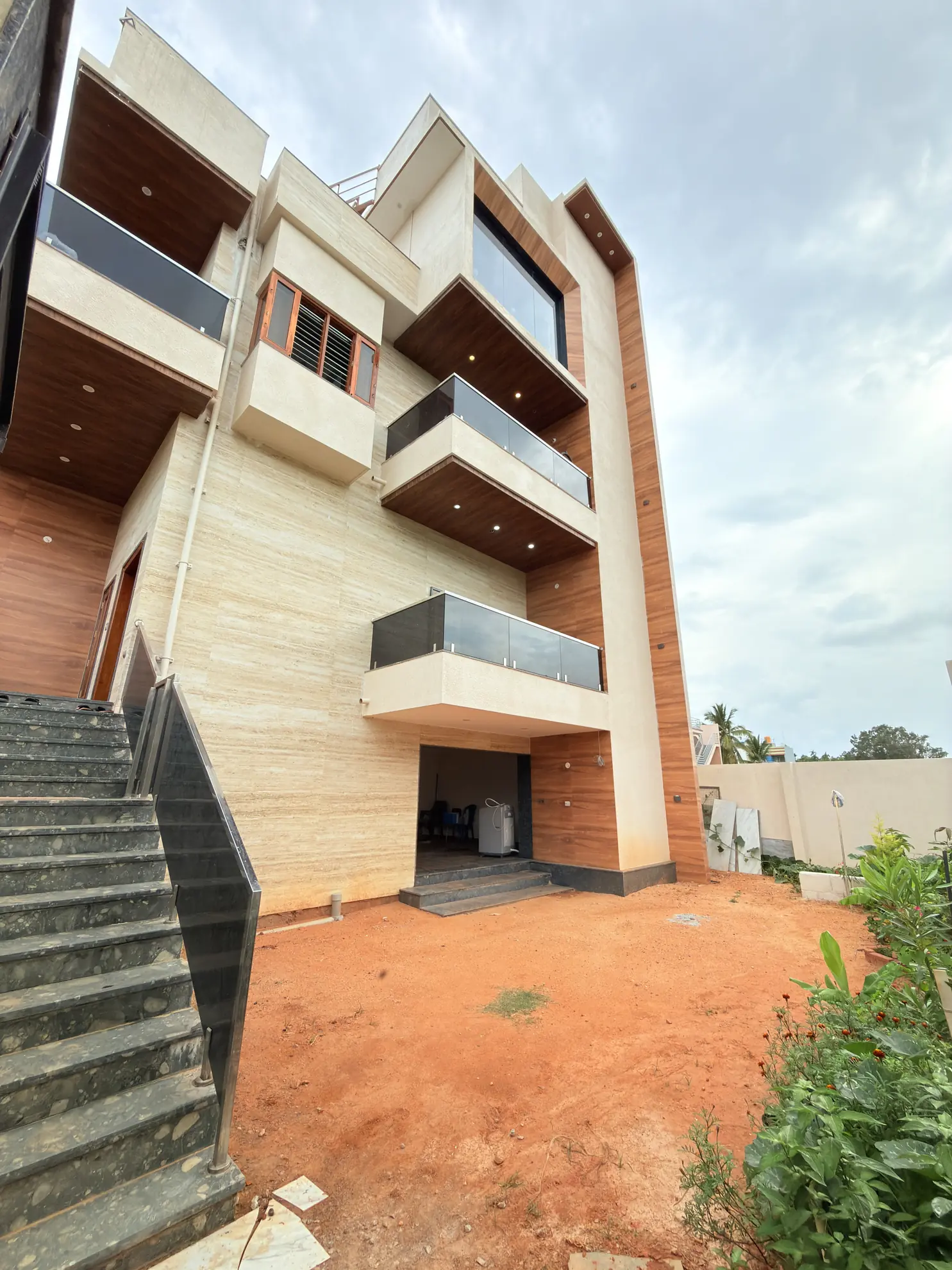Entrance and Parking 3 at Palm Breeze, Bengaluru