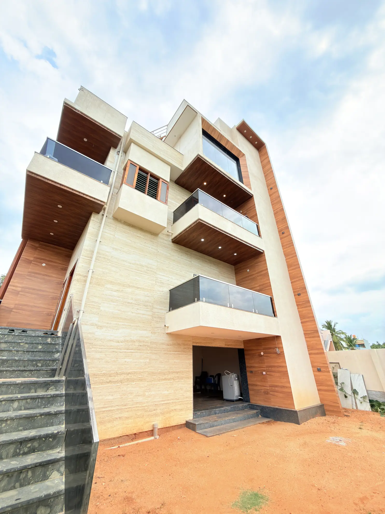 Entrance and Parking 6 at Palm Breeze, Bengaluru