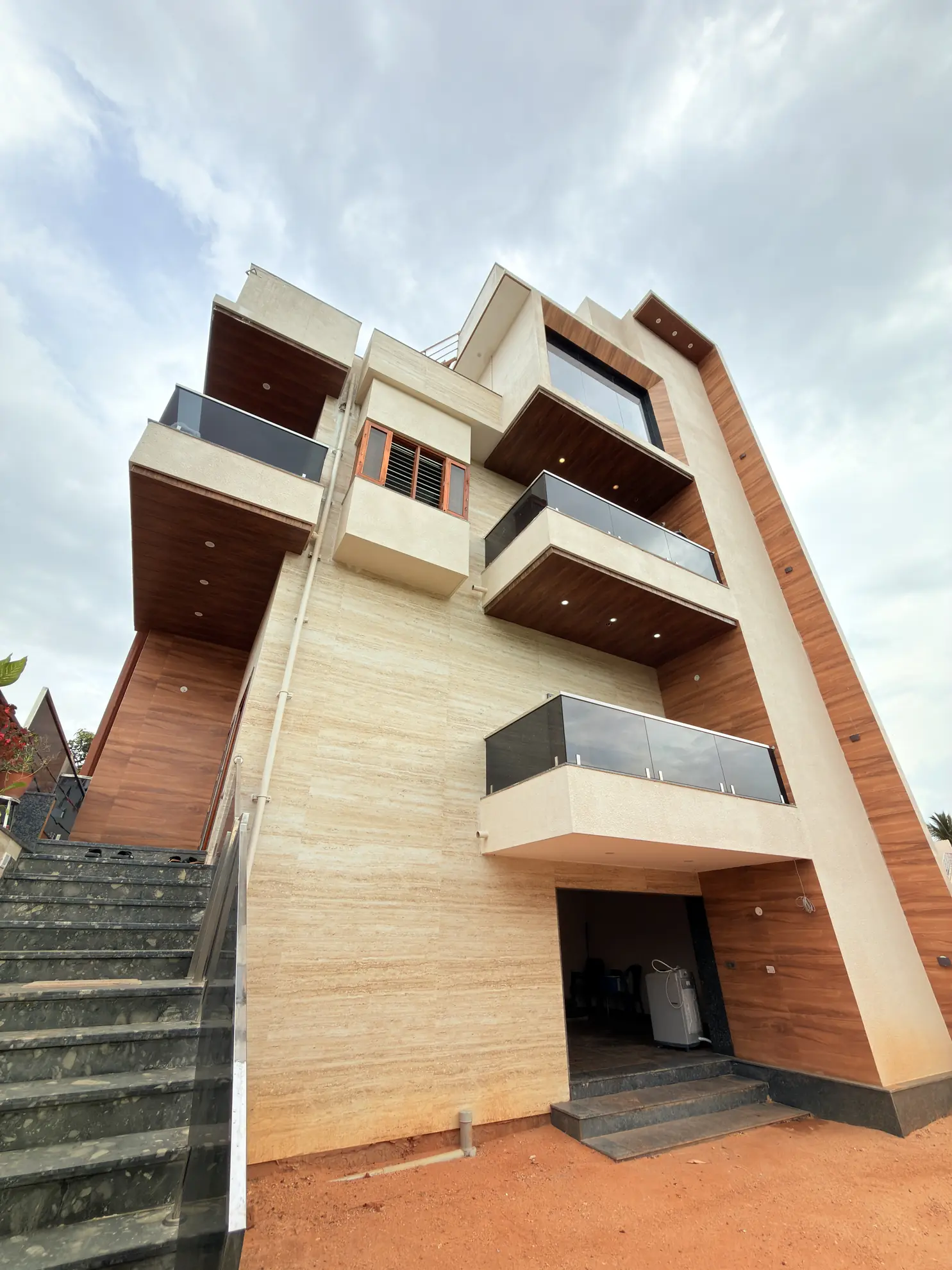 Entrance and Parking 4 at Palm Breeze, Bengaluru