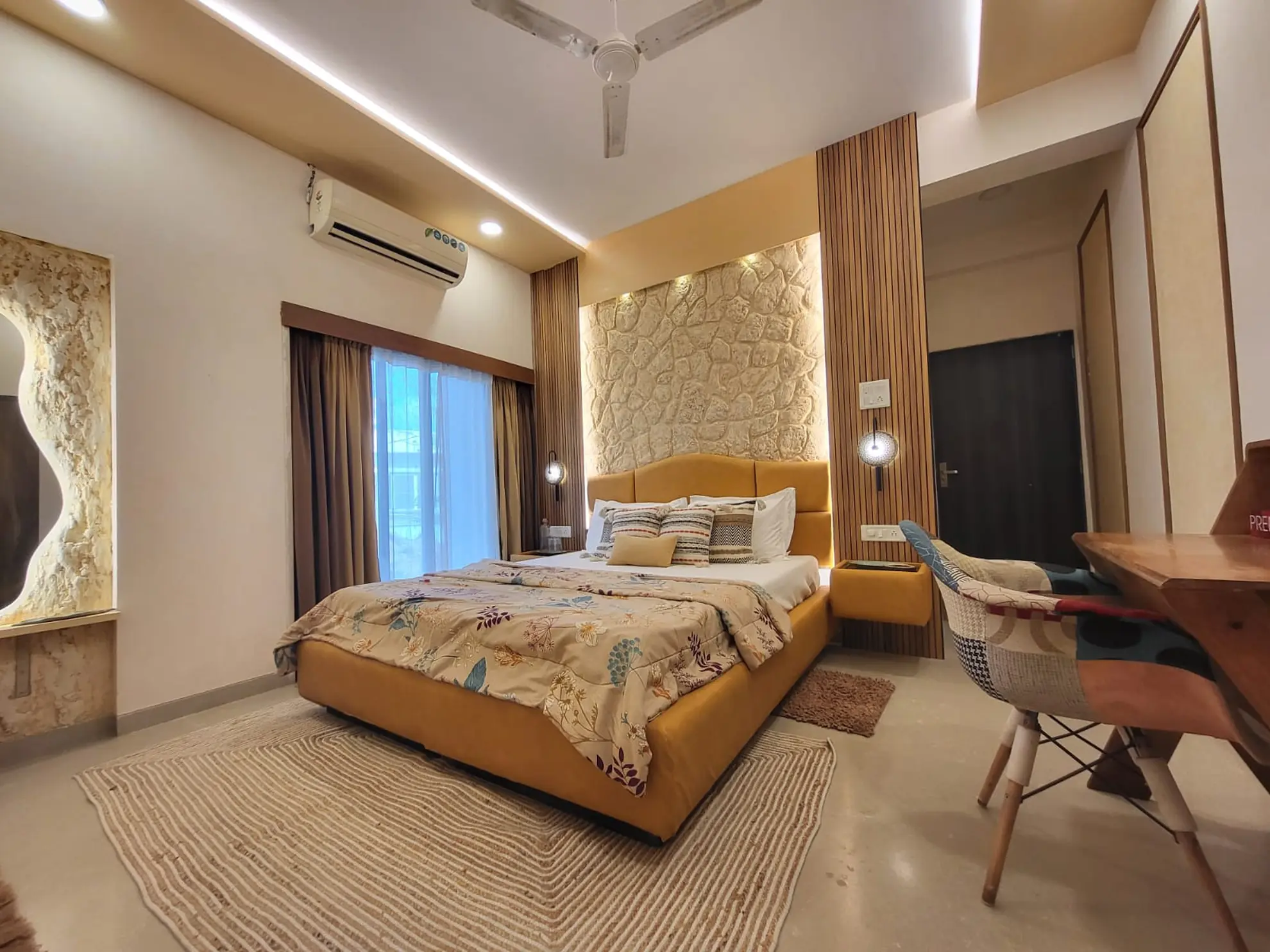 Second Bedroom at Whispering Stones, Mumbai