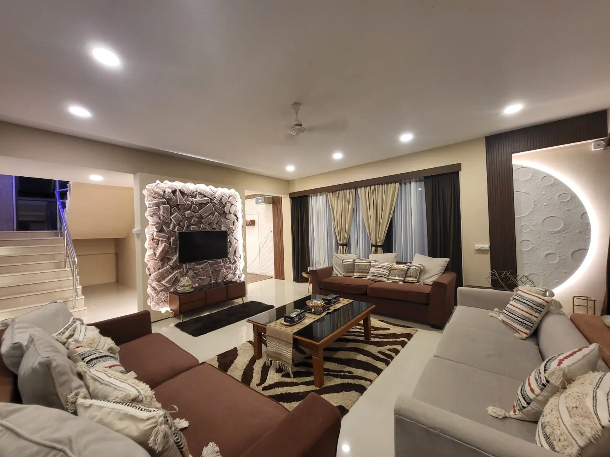 Living Area at Whispering Stones, Mumbai