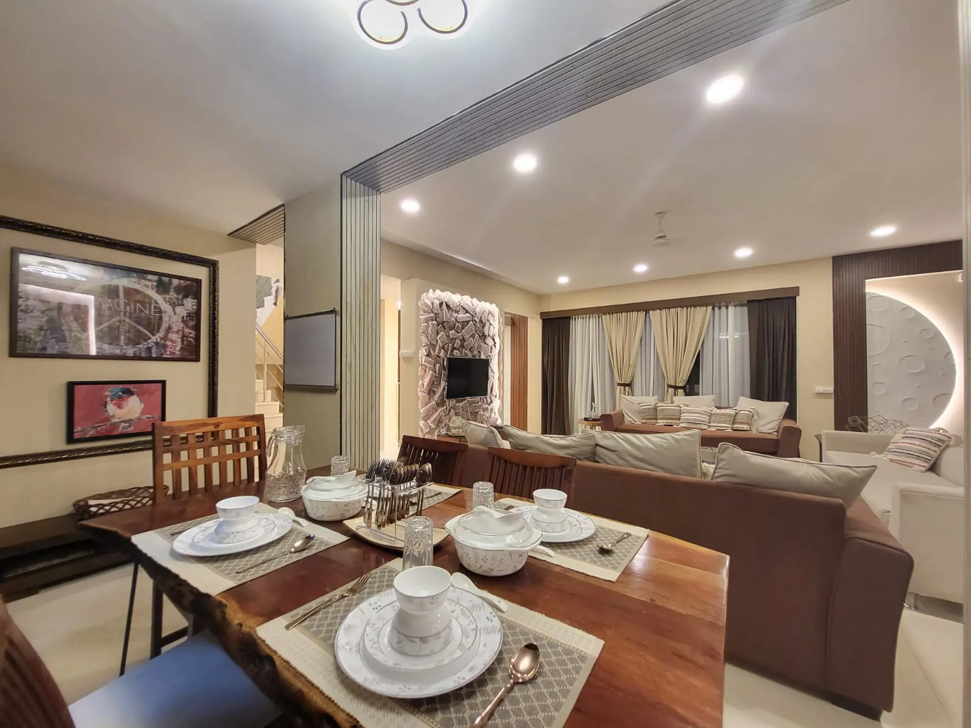 Dining Area 3 at Whispering Stones, Mumbai
