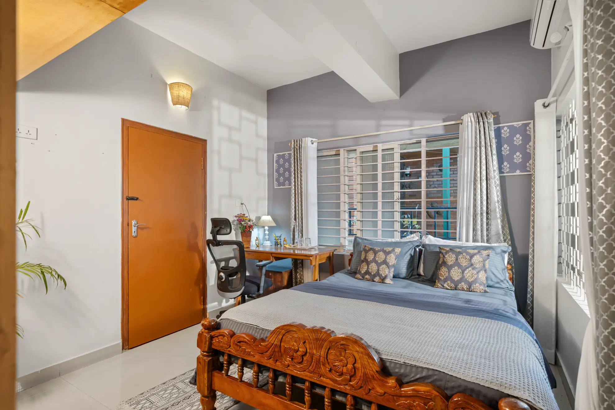 First Bedroom 1 at Vintage Haven, Bengaluru
