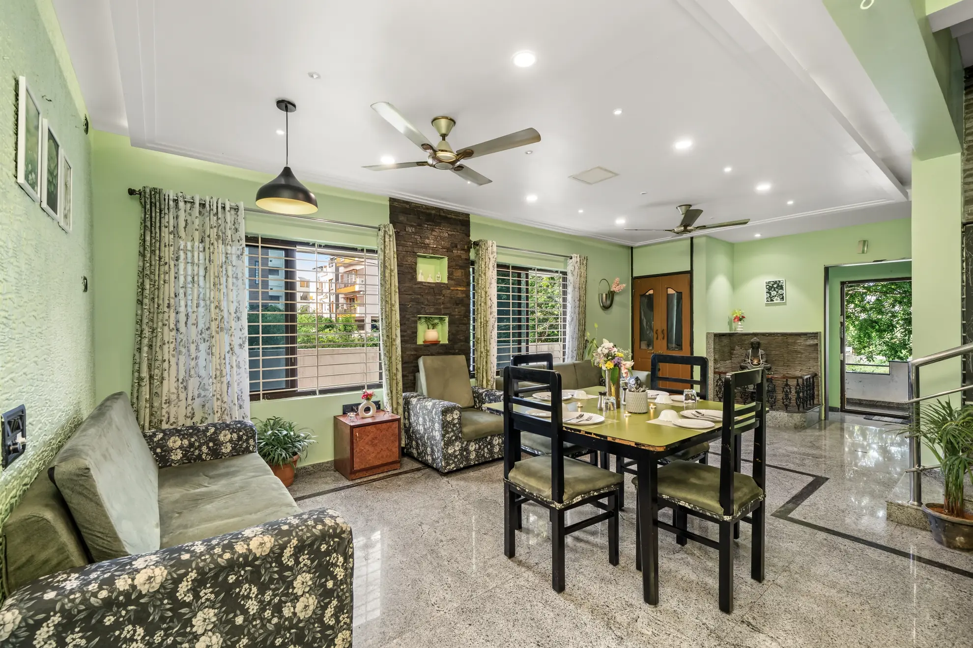 Living Area 3 at Serene Springs, Bengaluru
