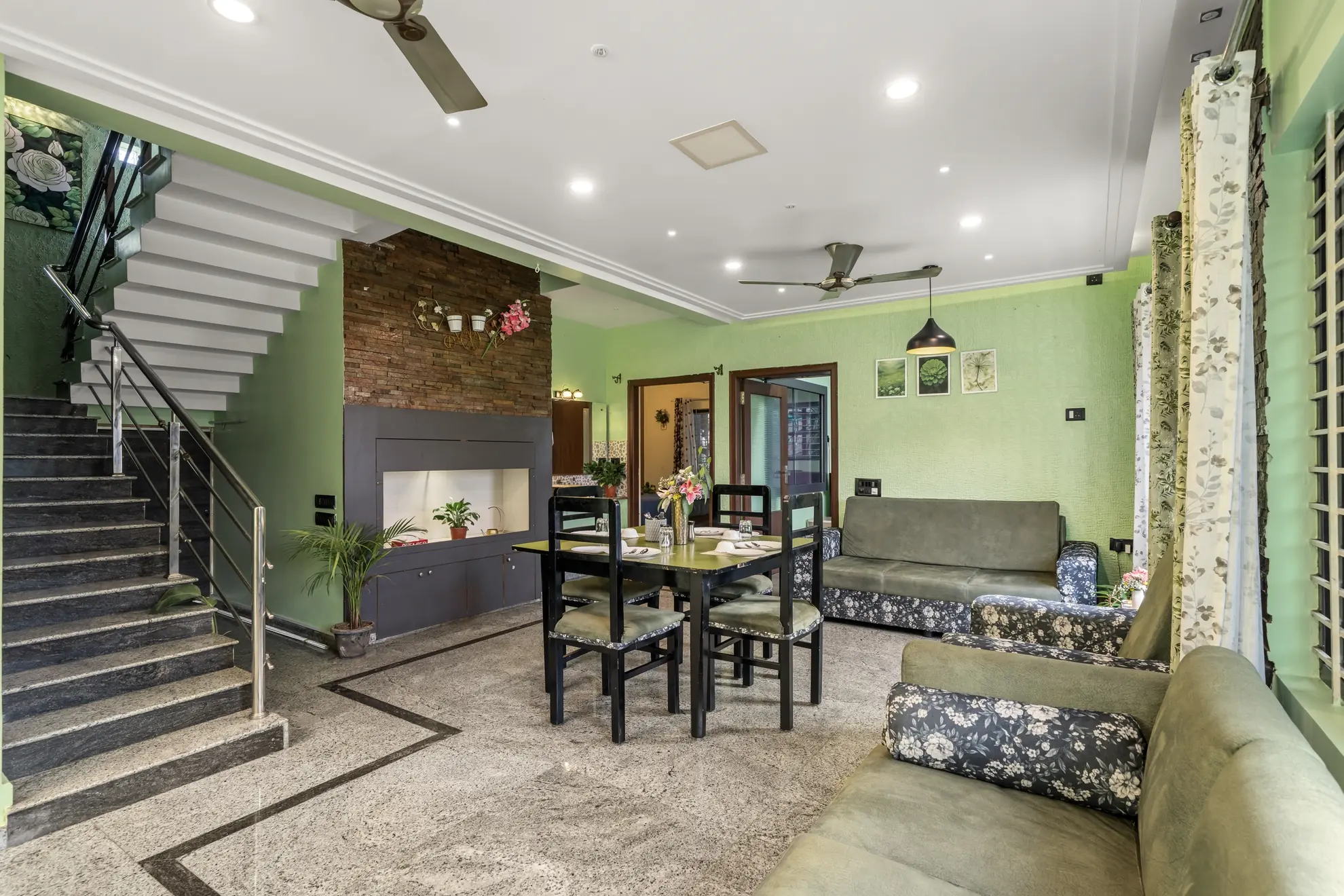 Living Area 2 at Serene Springs, Bengaluru