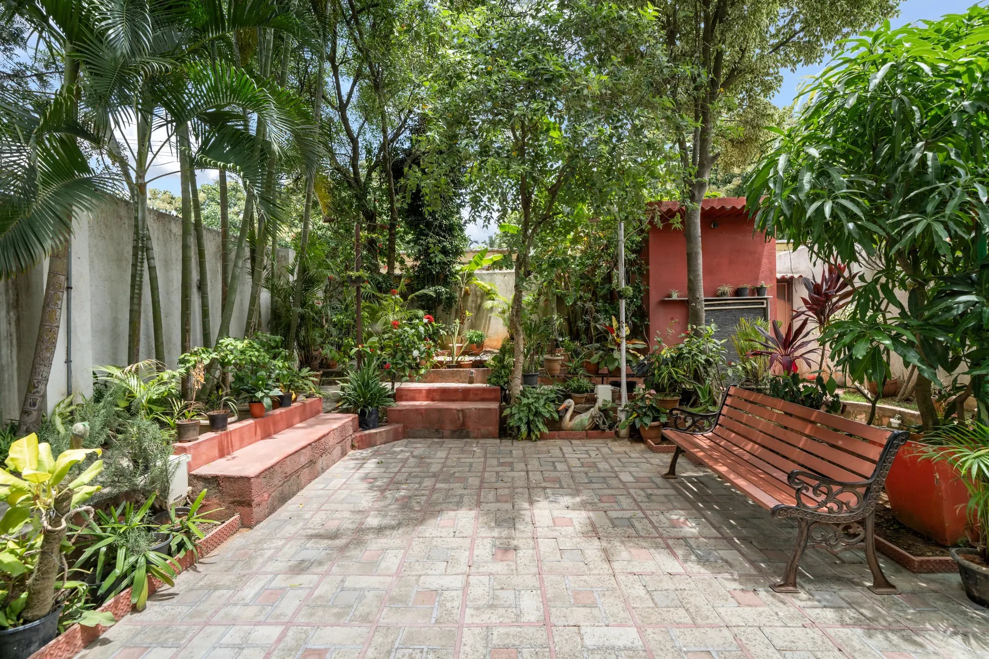 Garden at Serene Springs, Bengaluru