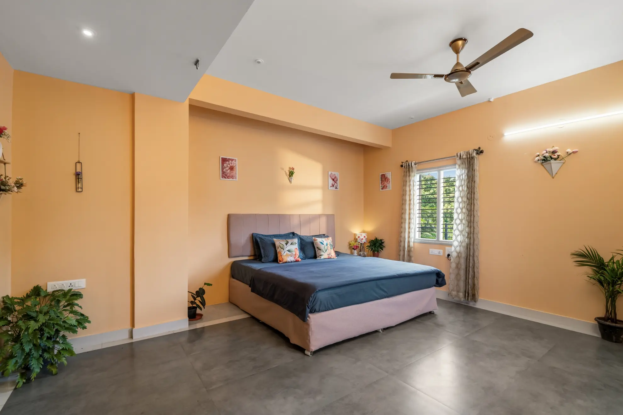 First Bedroom at Serene Springs, Bengaluru