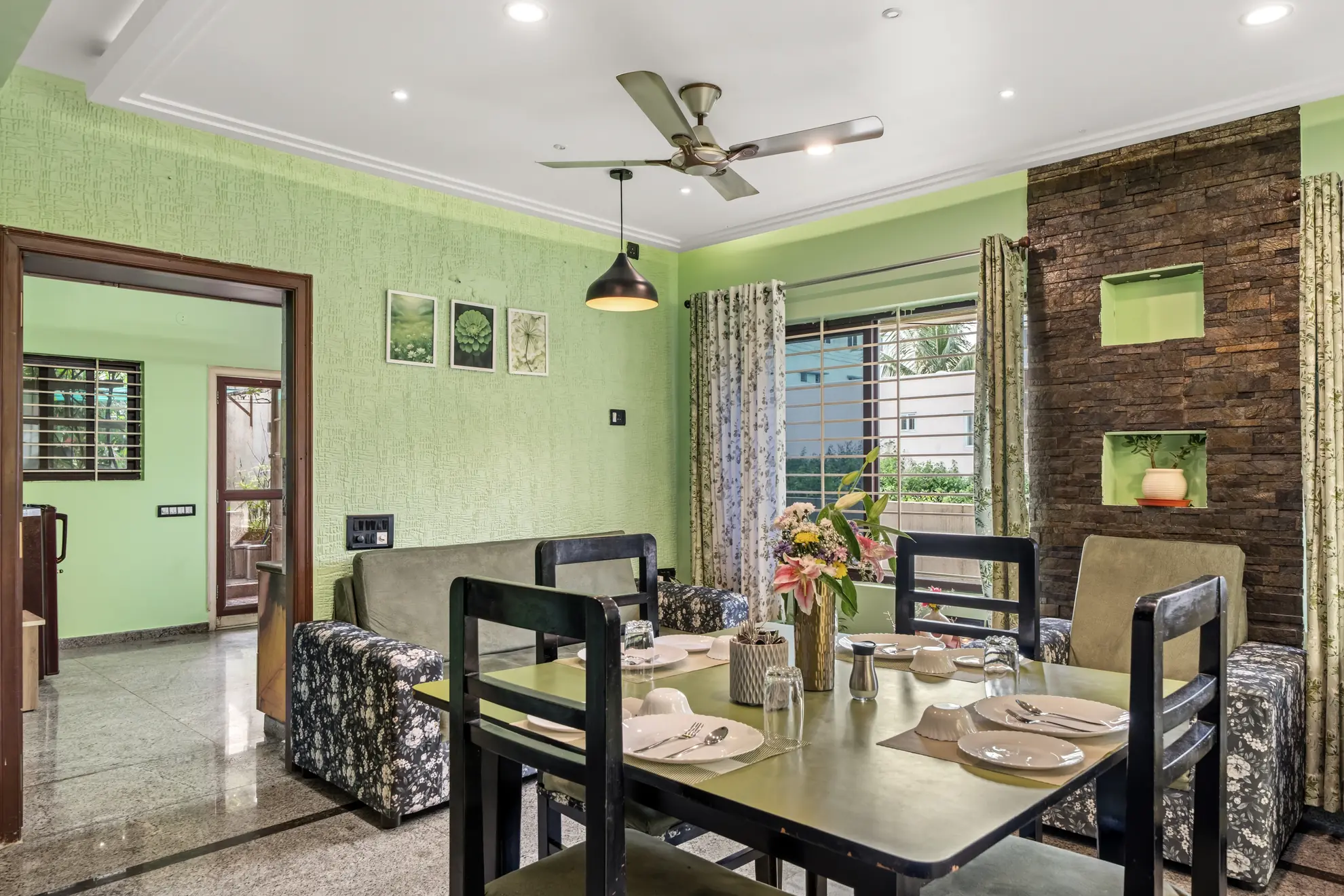 Dining Area 2 at Serene Springs, Bengaluru