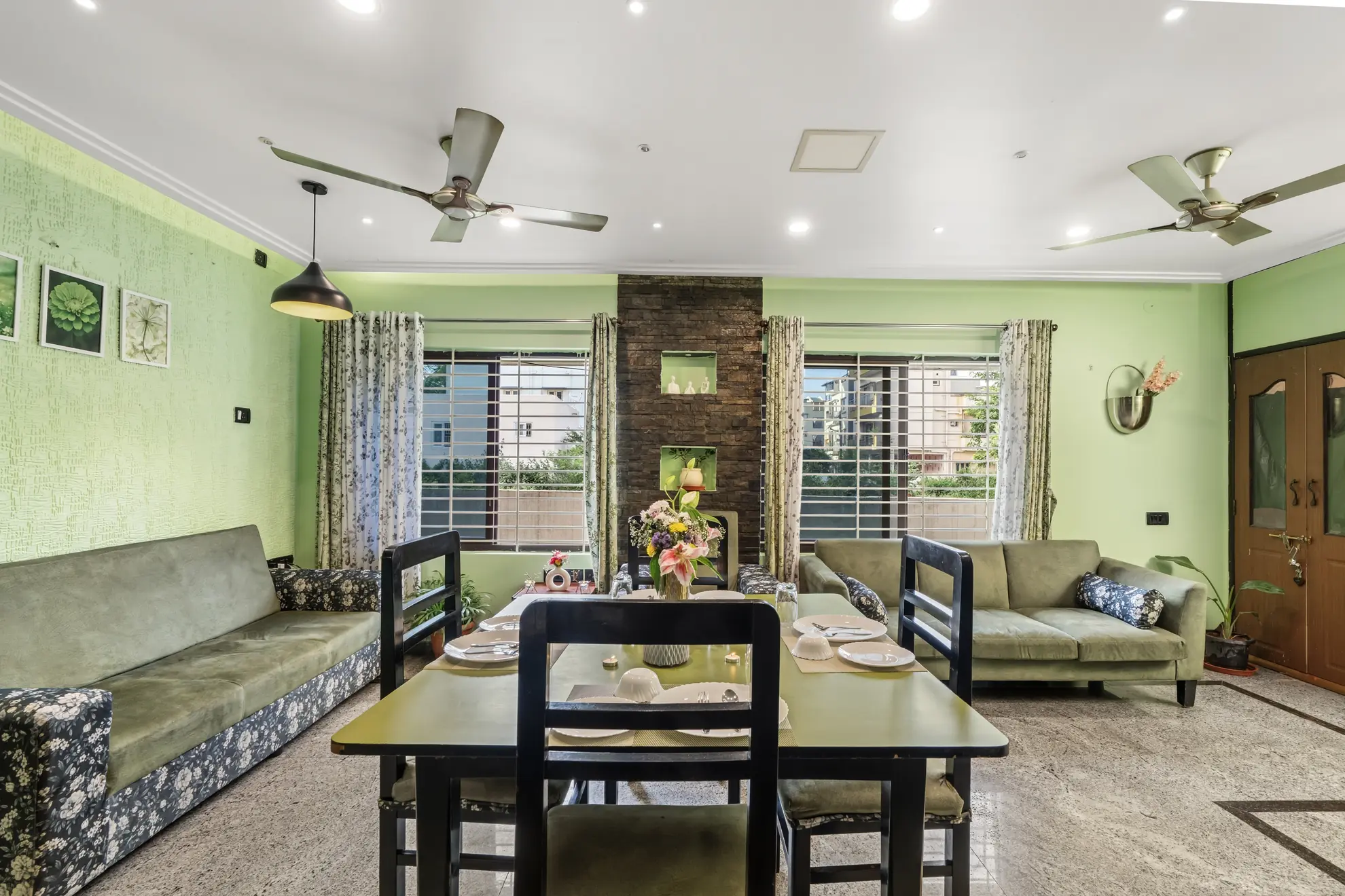 Dining Area at Serene Springs, Bengaluru