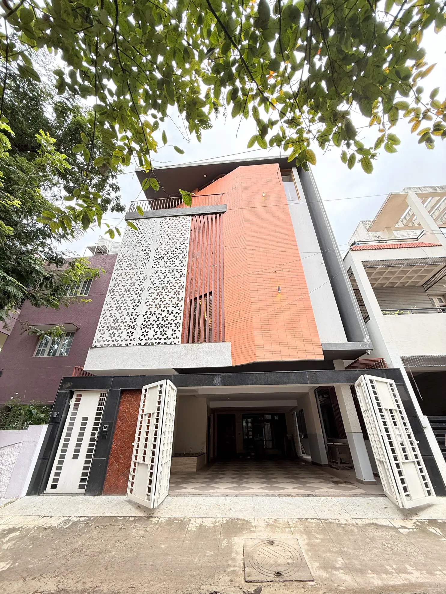 Entrance and Parking at Urban Utopia, Bengaluru