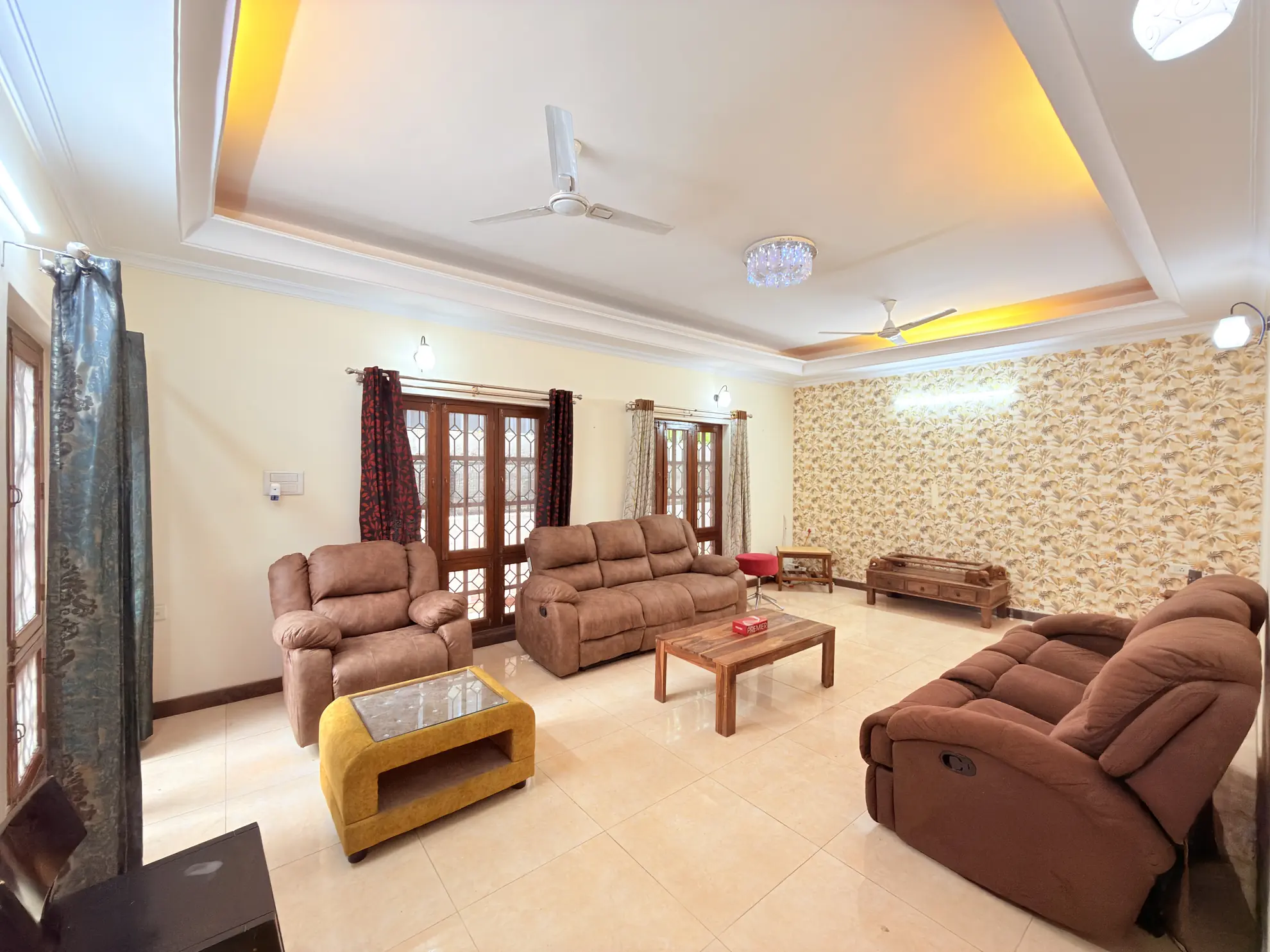 Living Area 1 at Sunny Brooks, Bengaluru