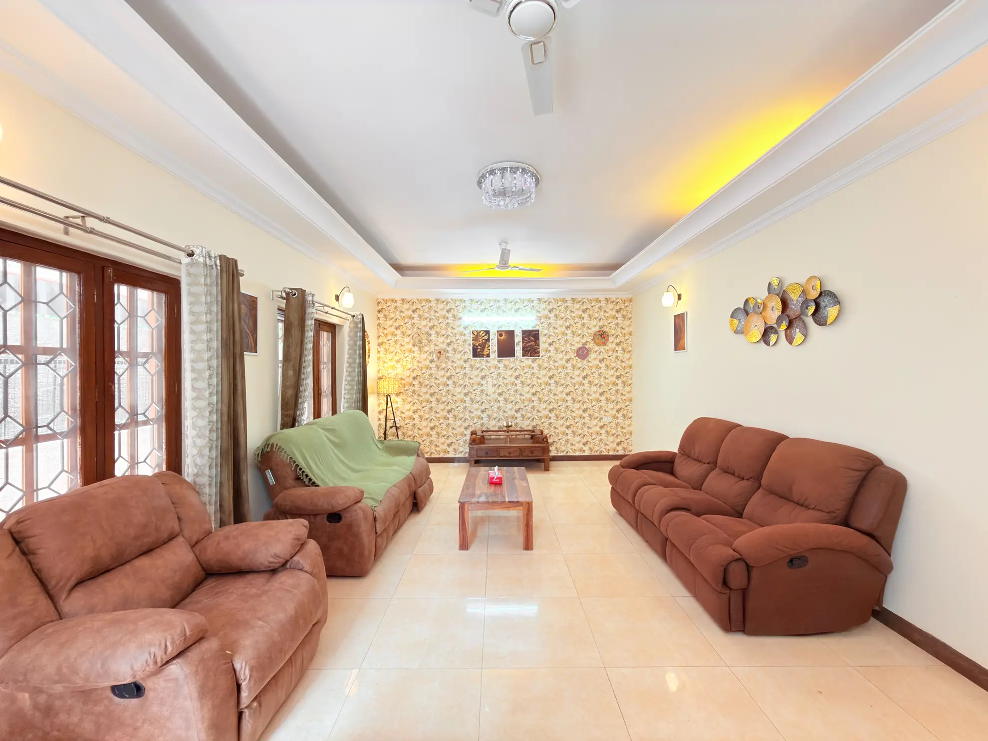 Living Area 2 at Sunny Brooks, Bengaluru
